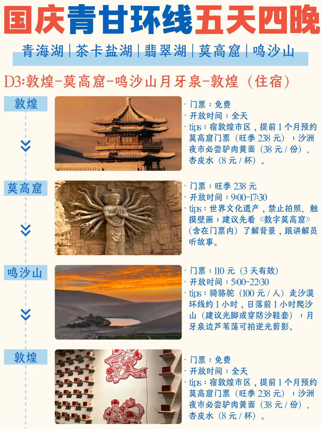 西北五天四晚旅游攻略丨包车/拼车/自由行