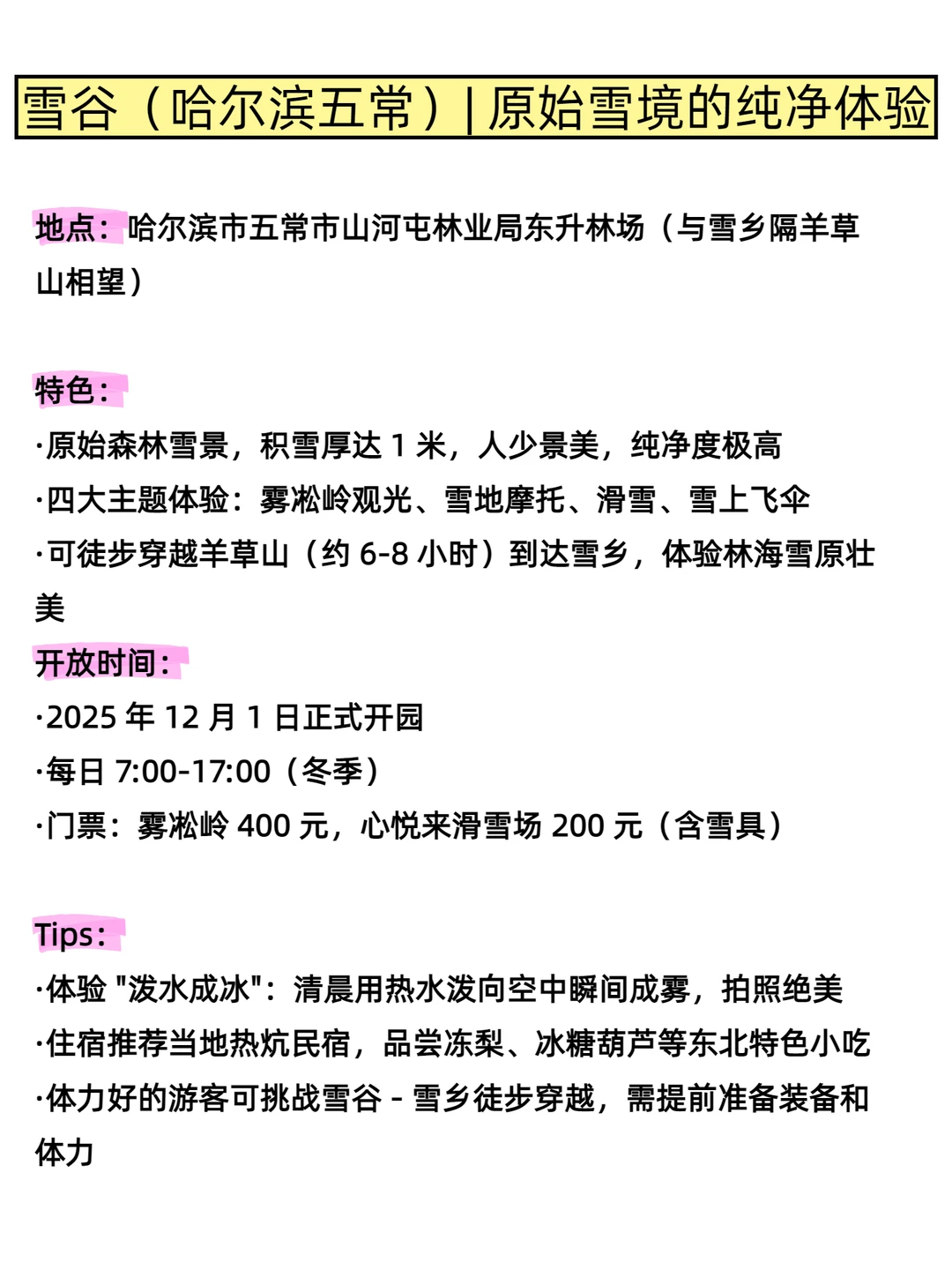黑龙江玩雪封神❗️8个宝藏地承包冬日快乐
