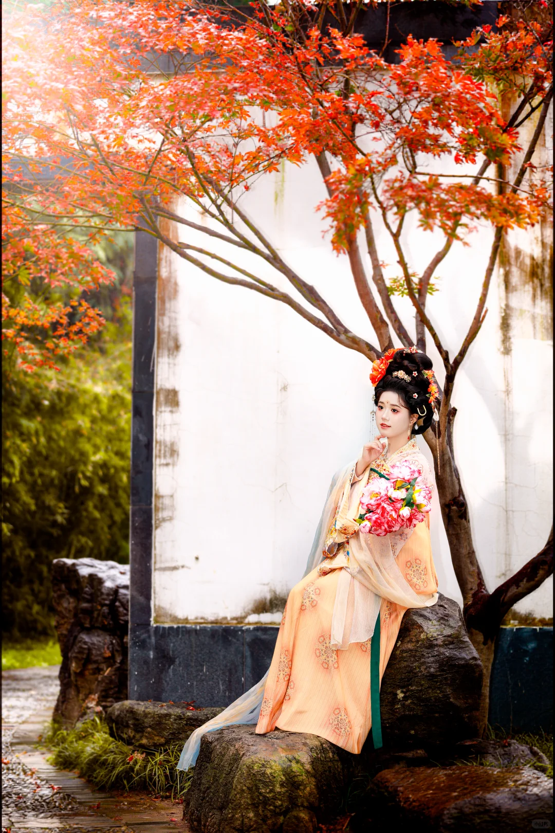 植物园落叶在秋意来的那刻成精了！洛阳约拍