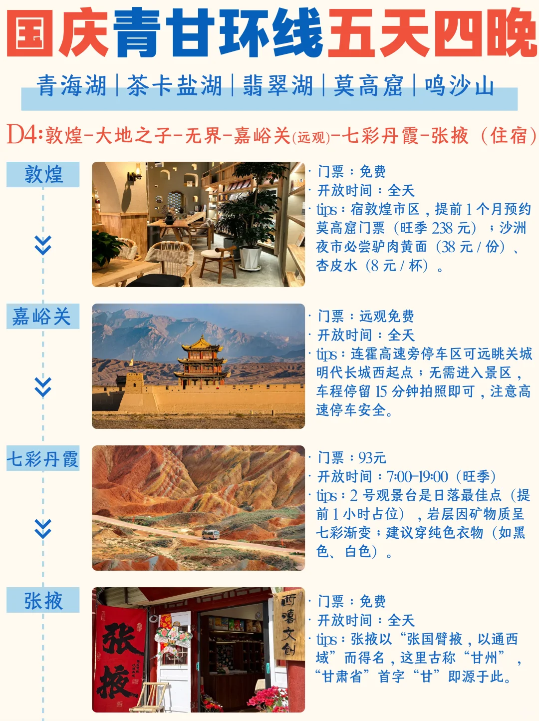 西北五天四晚旅游攻略丨包车/拼车/自由行