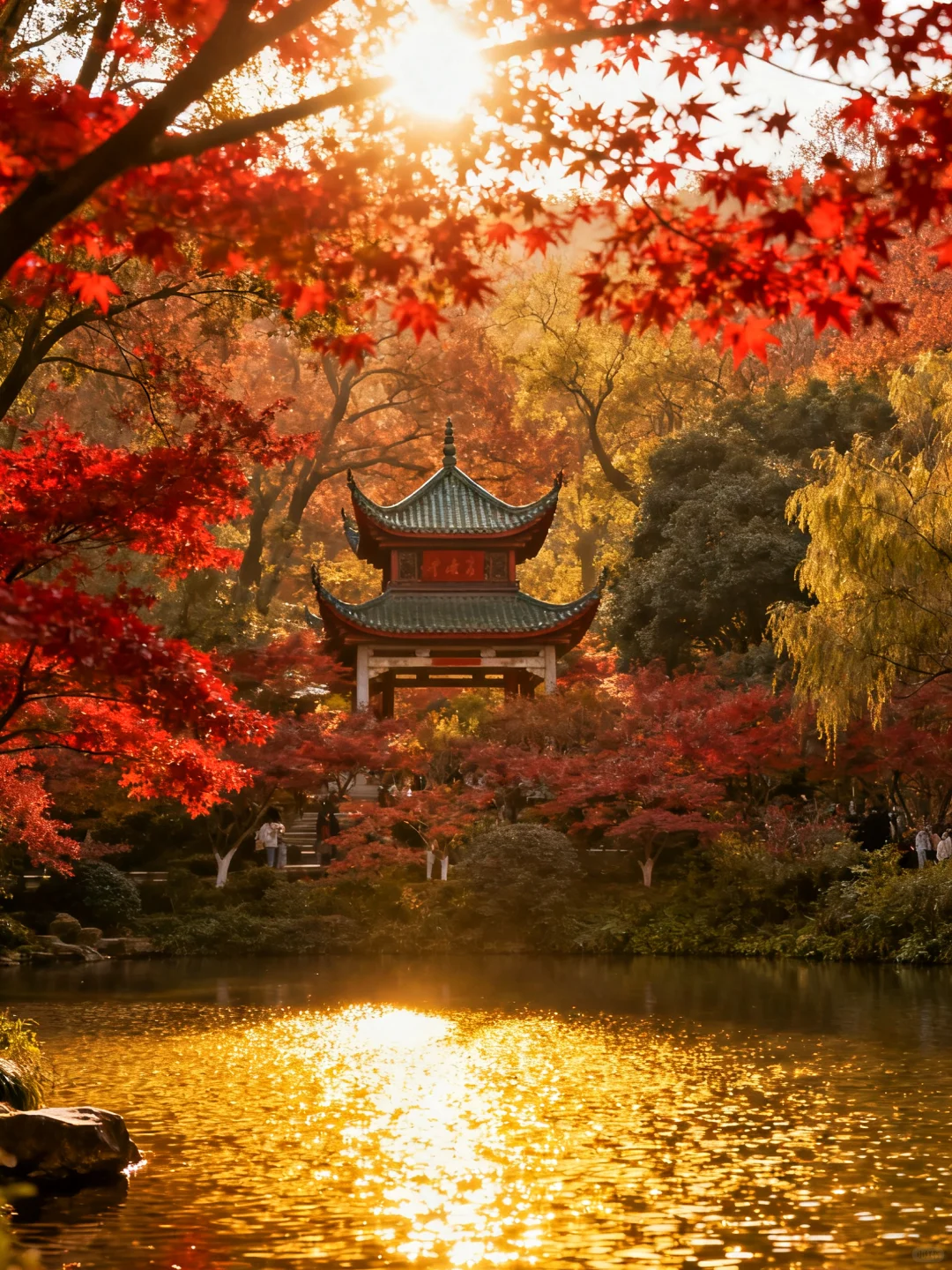 岳麓山的枫,是把杜牧的诗烧着了啊