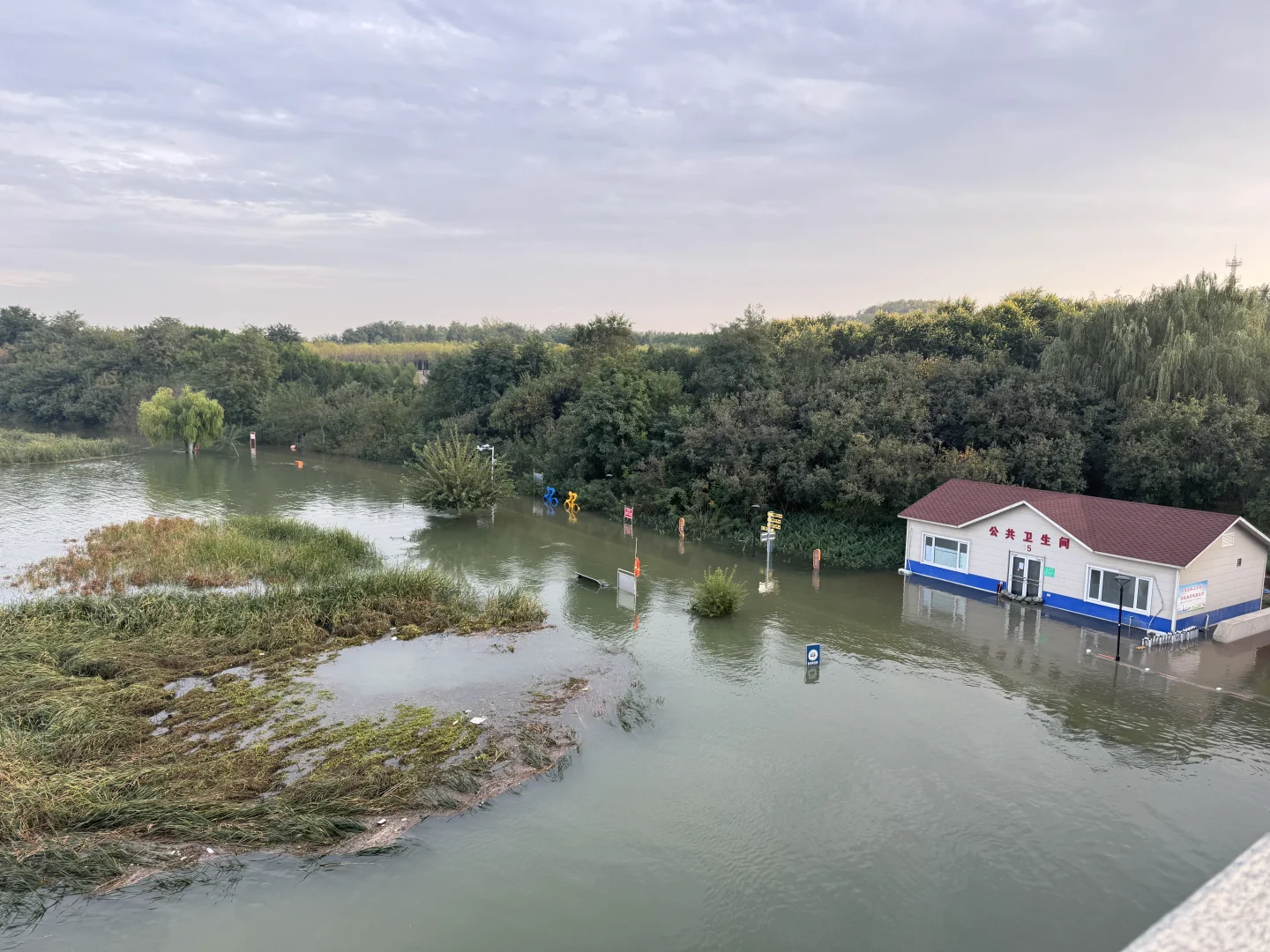 雨后的滹沱河太美啦🌇