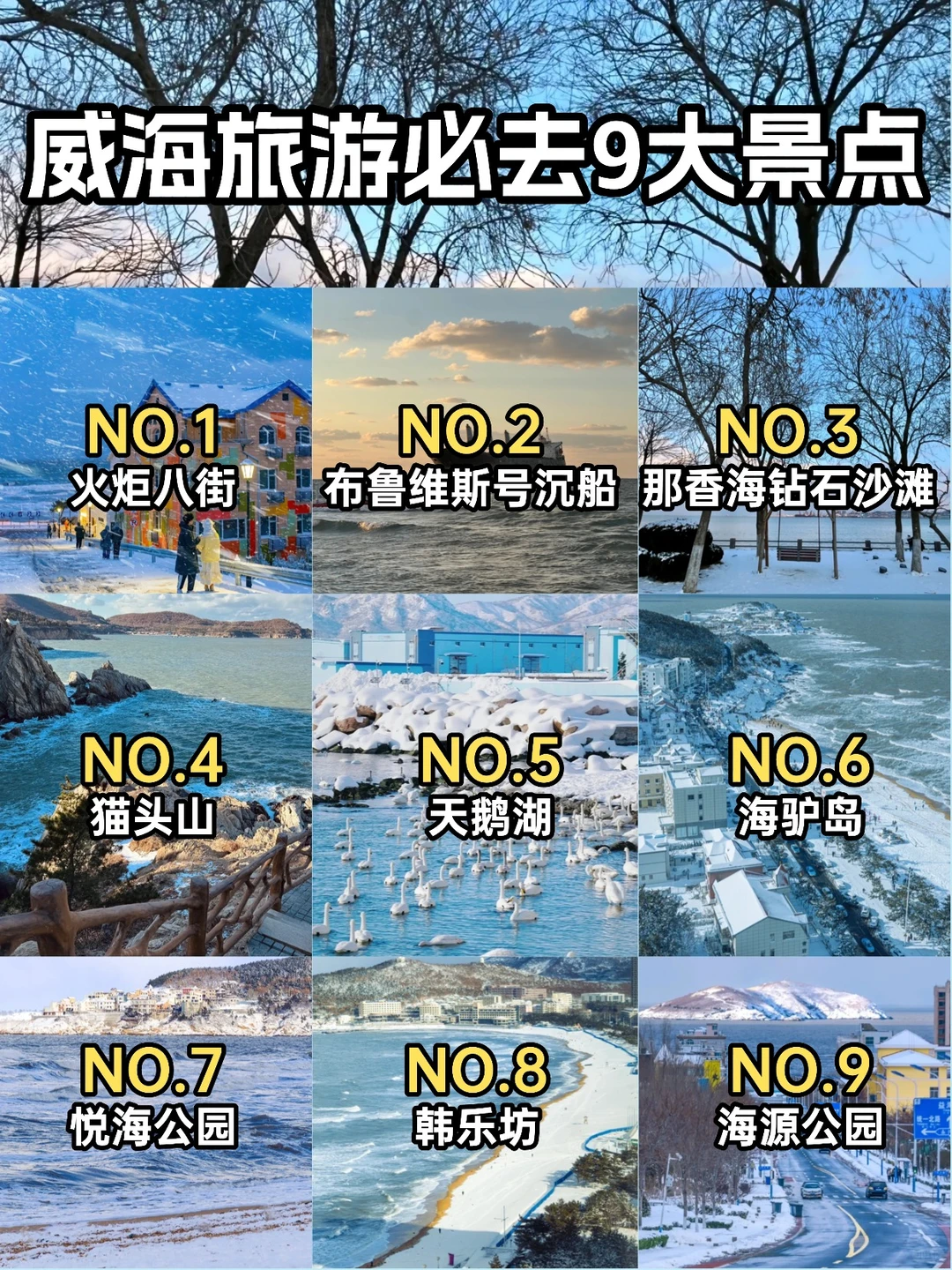 青岛威海烟台深度游攻略❄️看雪与海的碰撞