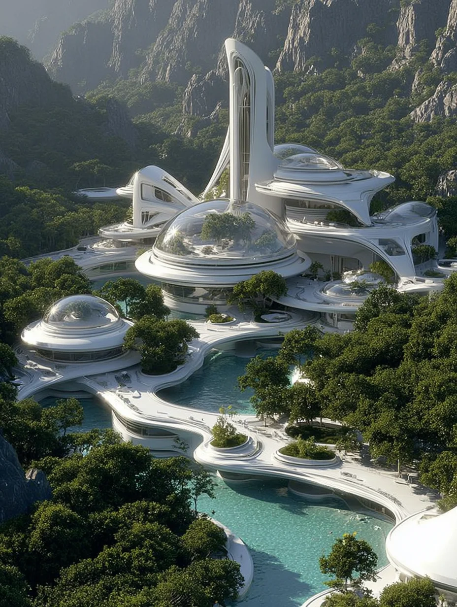 未来有机生态建筑群