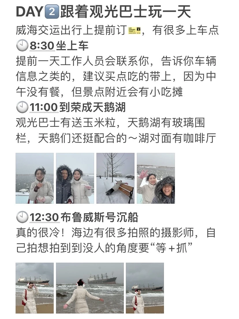 本J人对自己做的威海旅游攻略甚是满意🥰