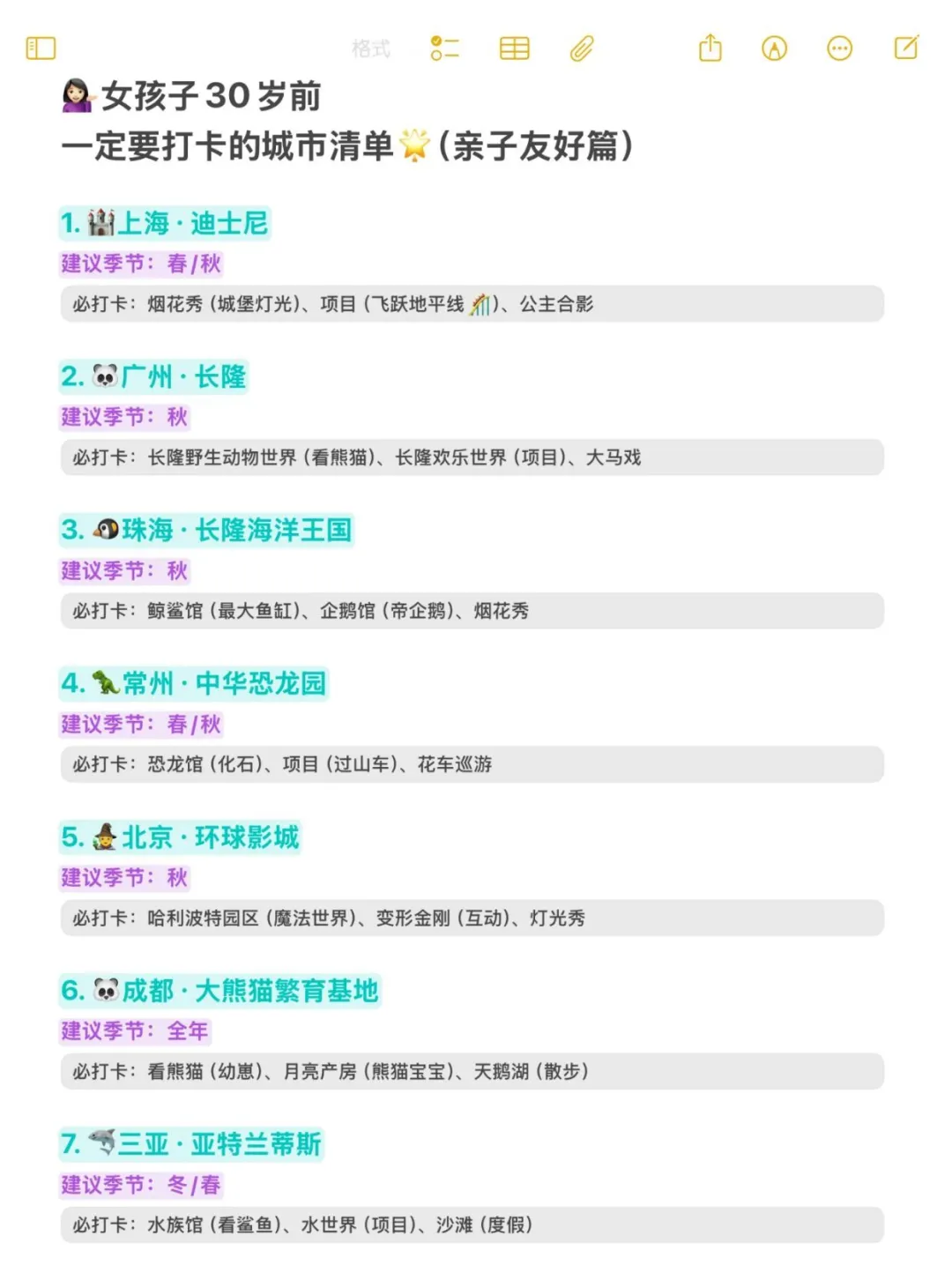 女生30岁之前必旅游的城市，你去过几个