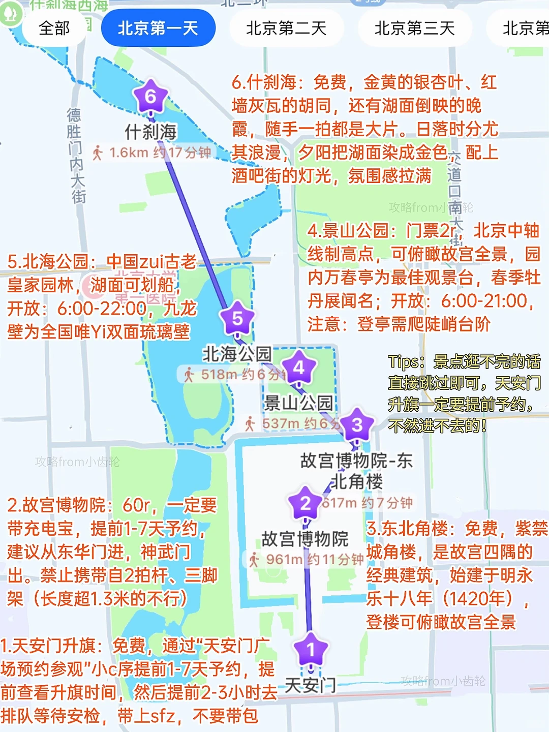 J人闺蜜复盘的北京旅游攻略，分享给大家