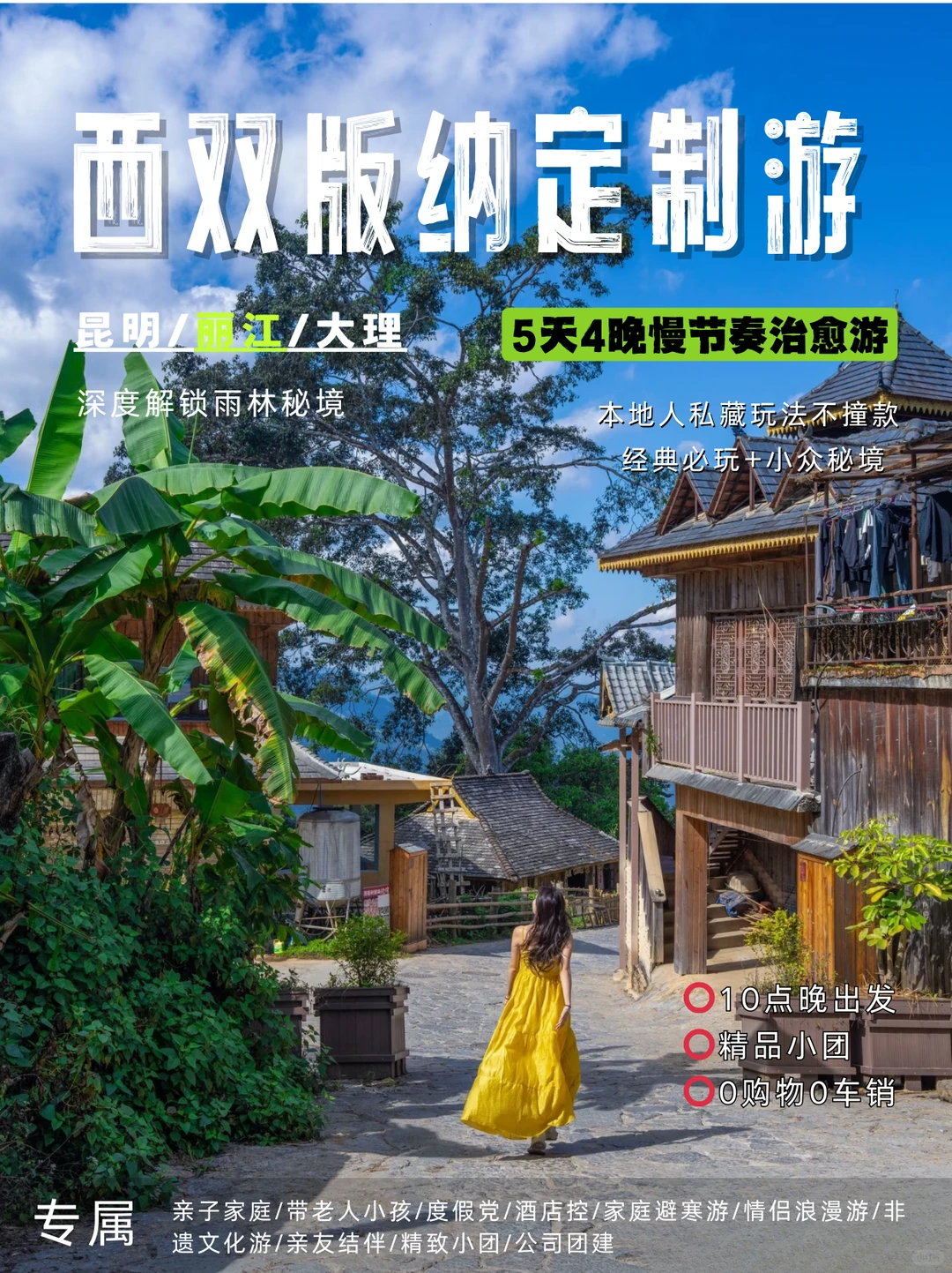 版纳5天4晚定制游|深度解锁雨林秘境✨