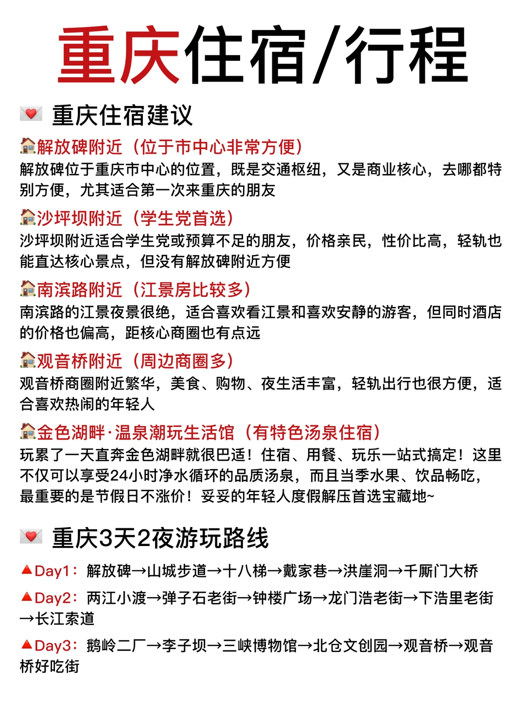终于有人把重庆旅游讲清楚了!!