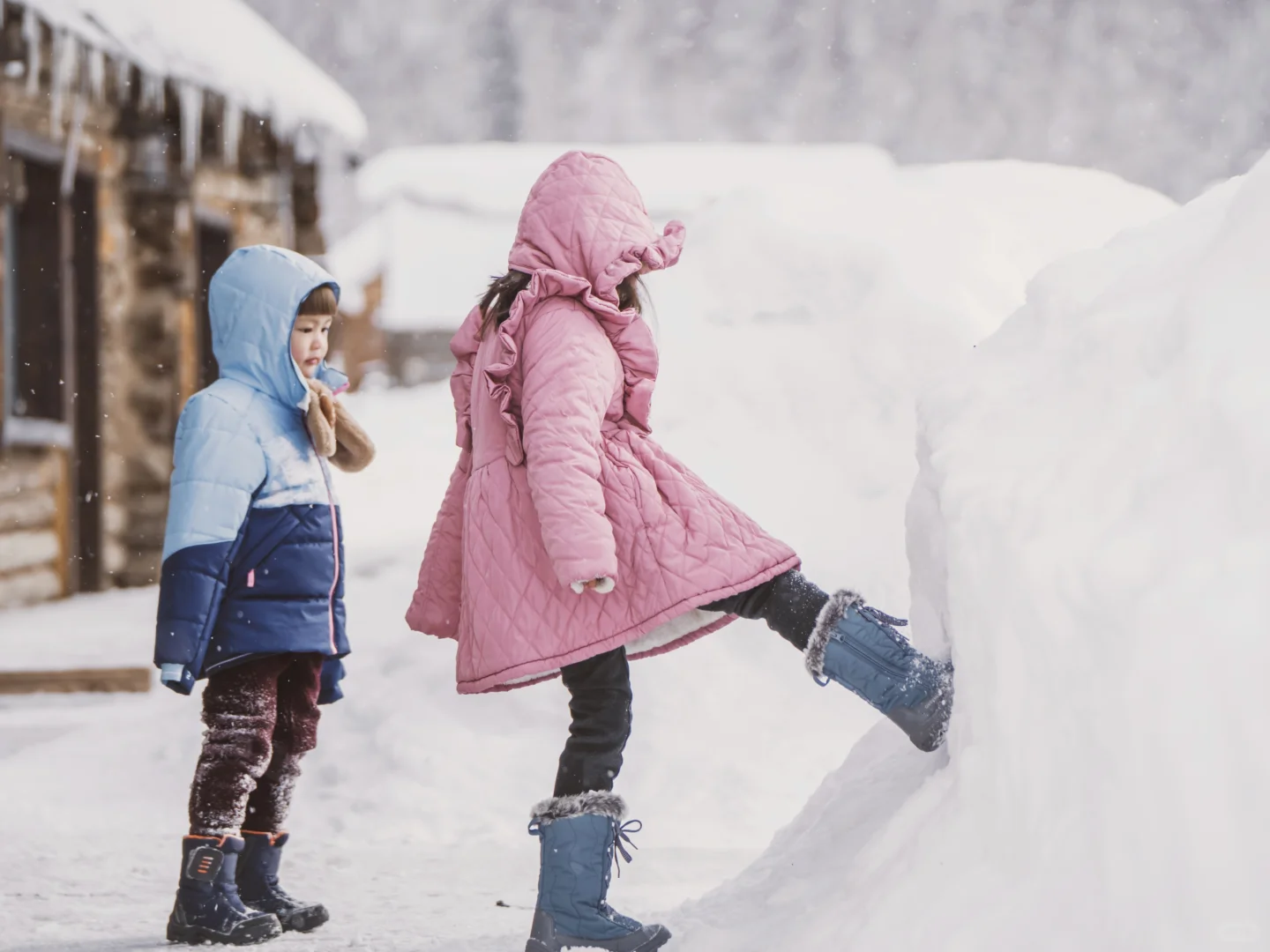 禾木,下雪天❄️