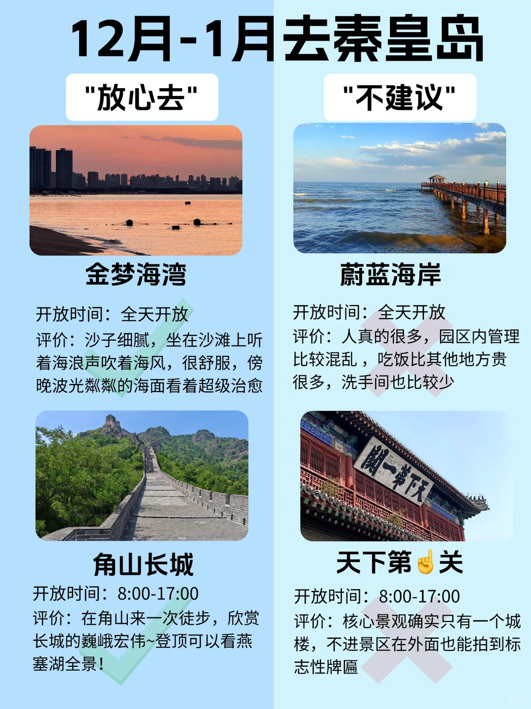 谁懂啊!终于有人把冬季秦皇岛游玩说清楚了