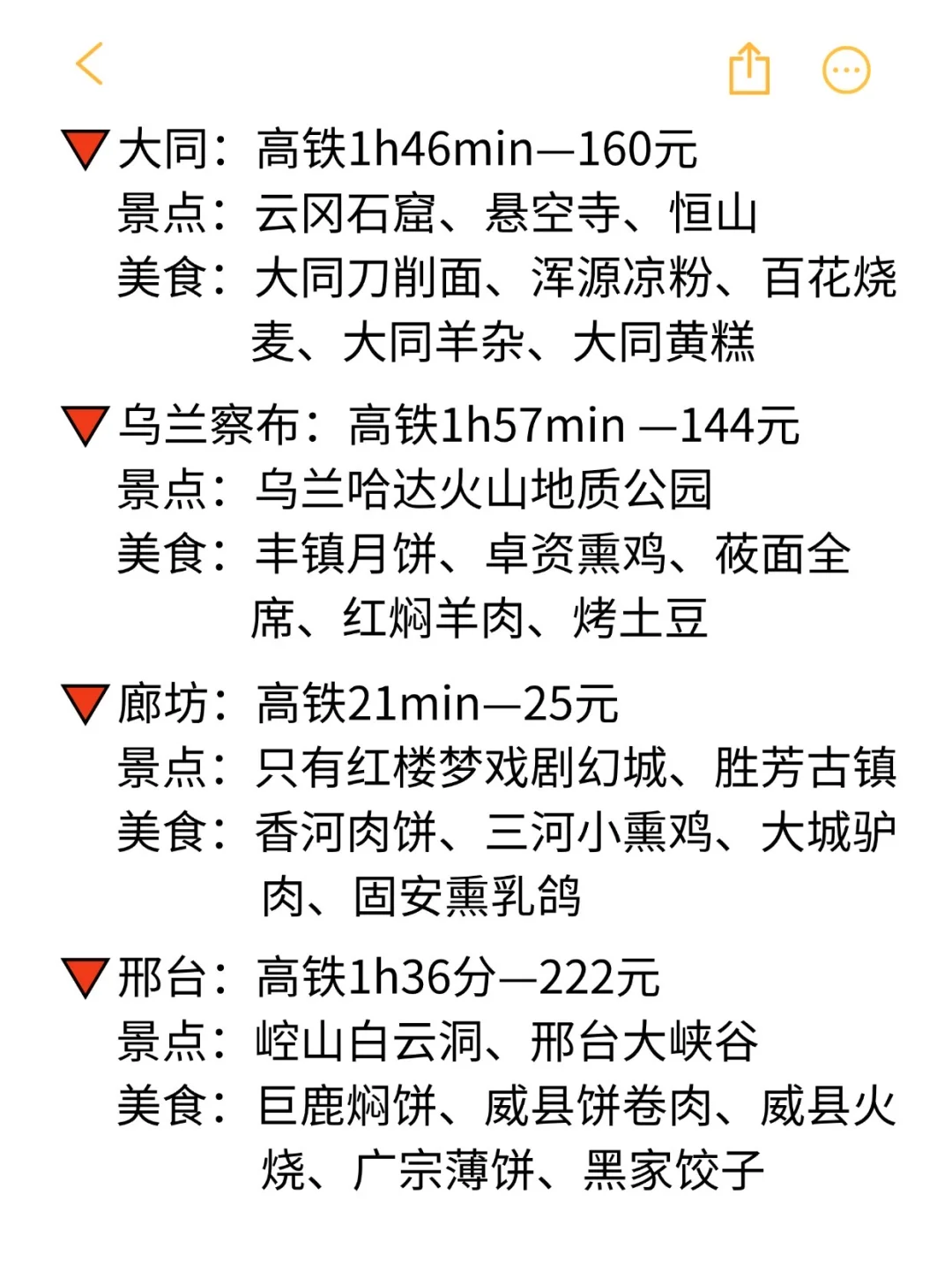 盘点从北京出发2h可到达的29个旅游城市👍