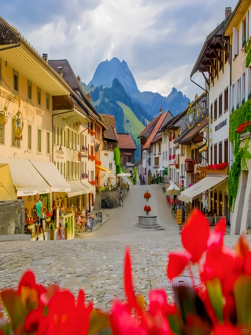 🧀洛桑格吕耶尔的童话小镇吃遍奶酪香