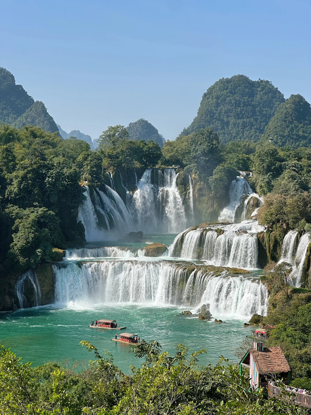 德天瀑布一定要住在景区内,省时省力又省💰