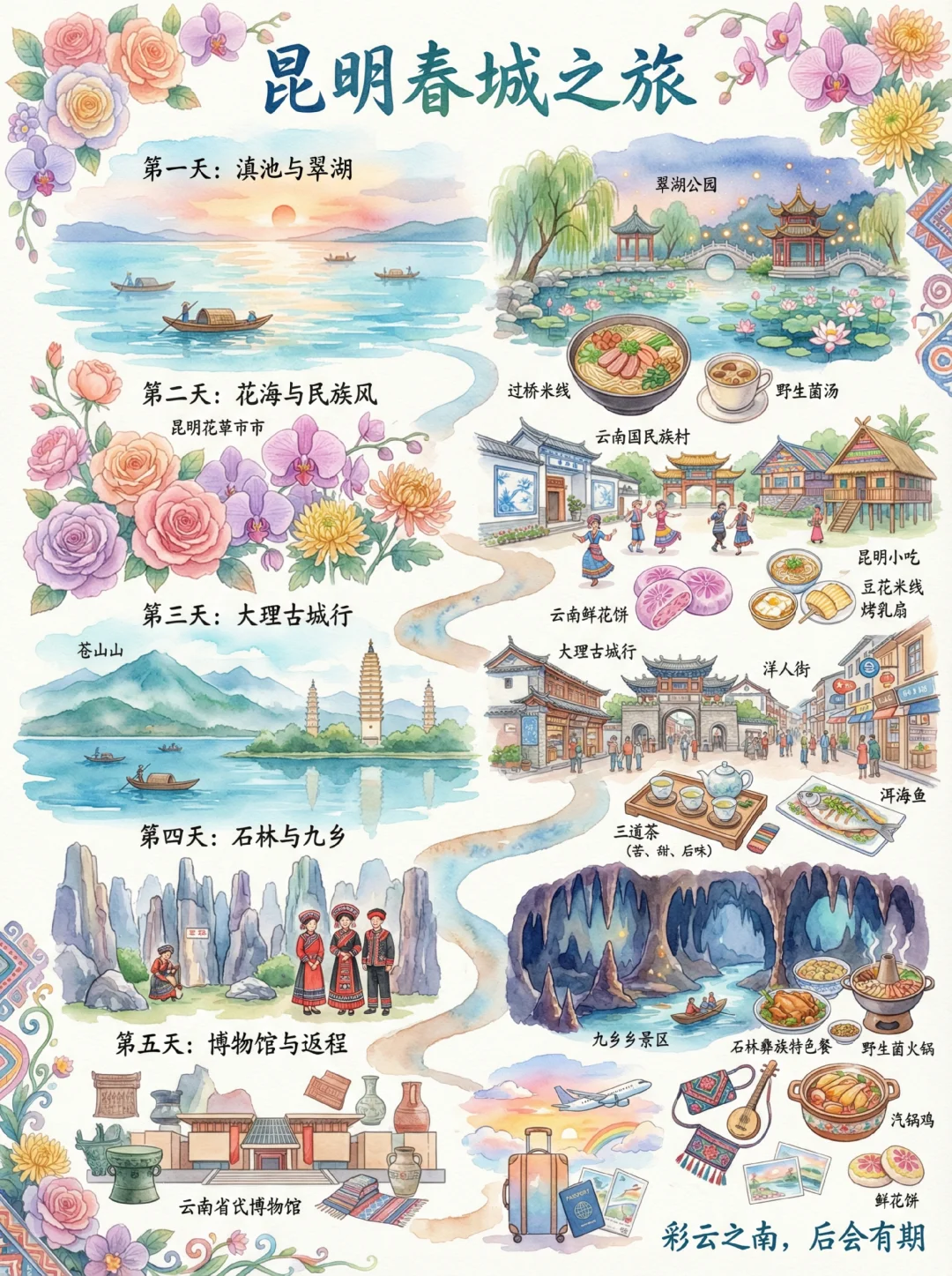 nano banana pro直出旅游攻略图！