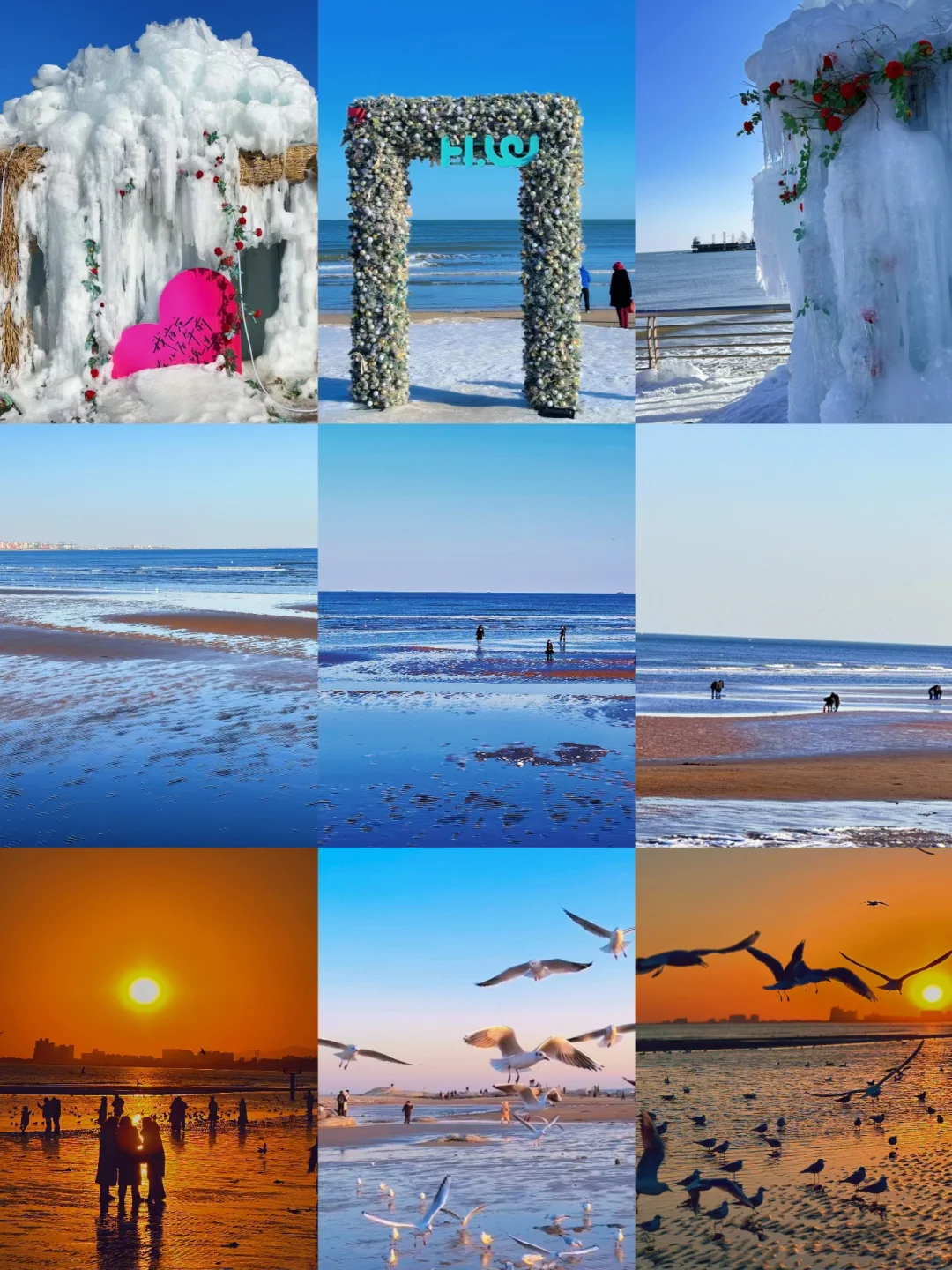 秦皇岛冻海美到失语❄️下月一起看冰河世纪‼️