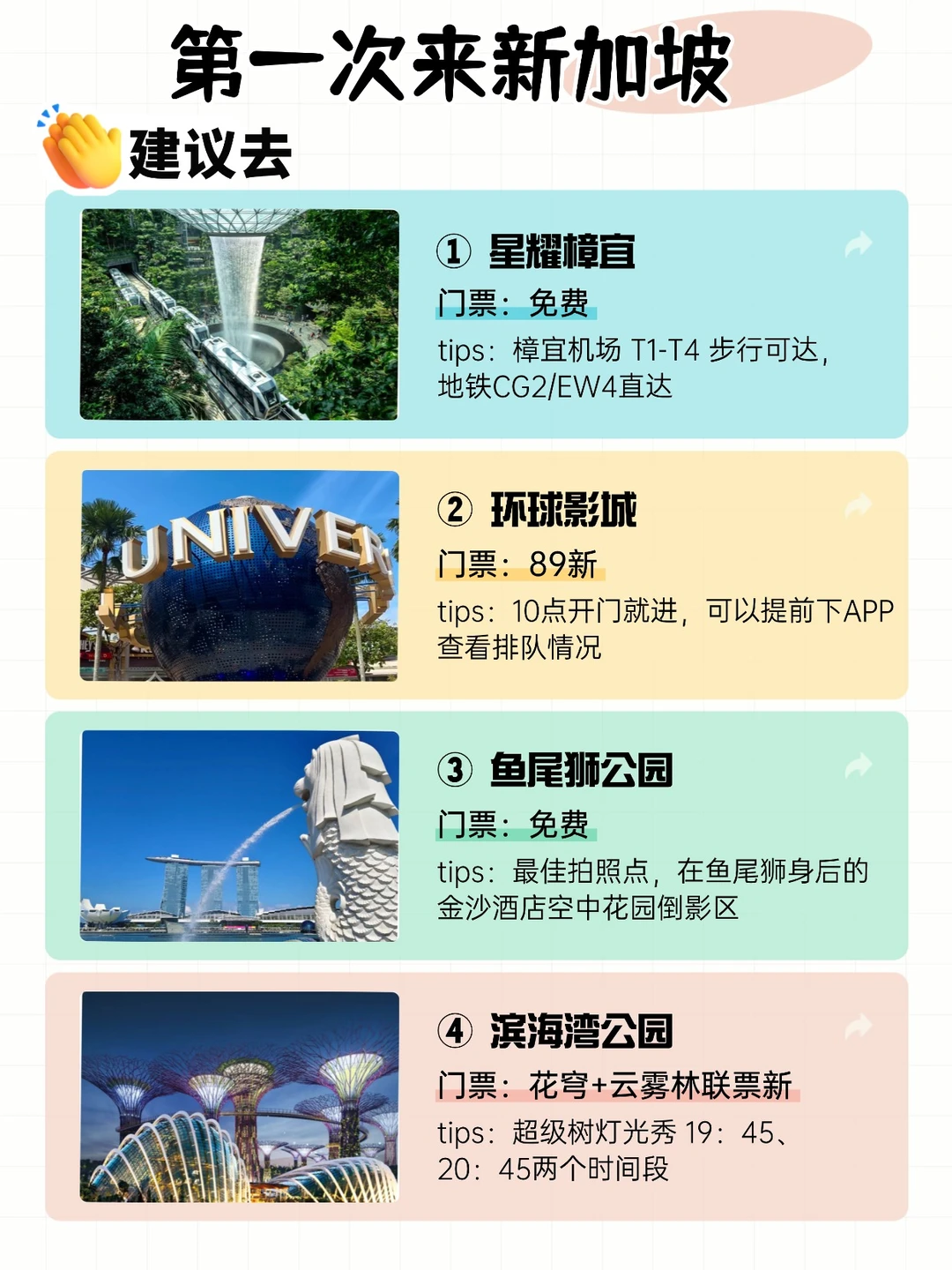 熬夜整理新加坡旅游保姆级攻略，一定要看！