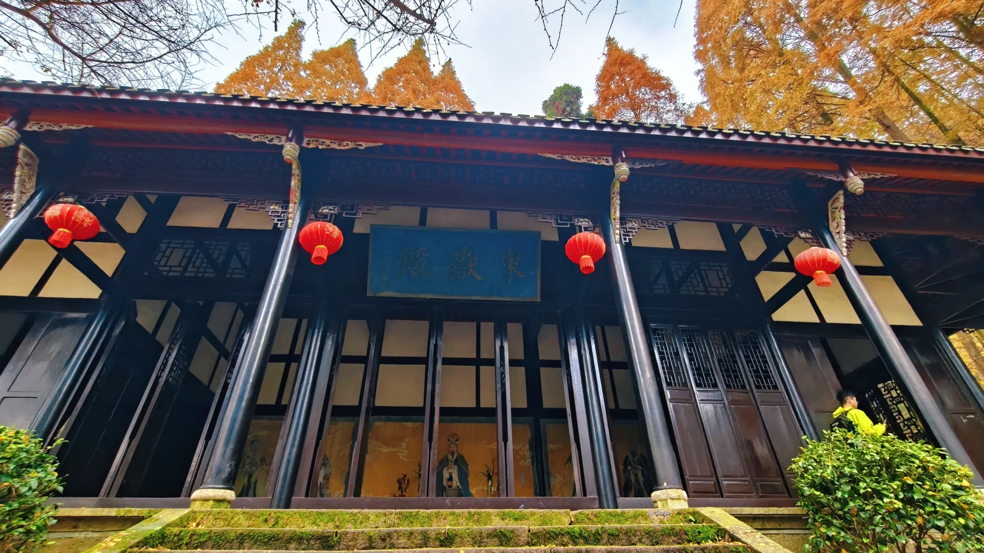 秋日古刹的静谧时光 🍁