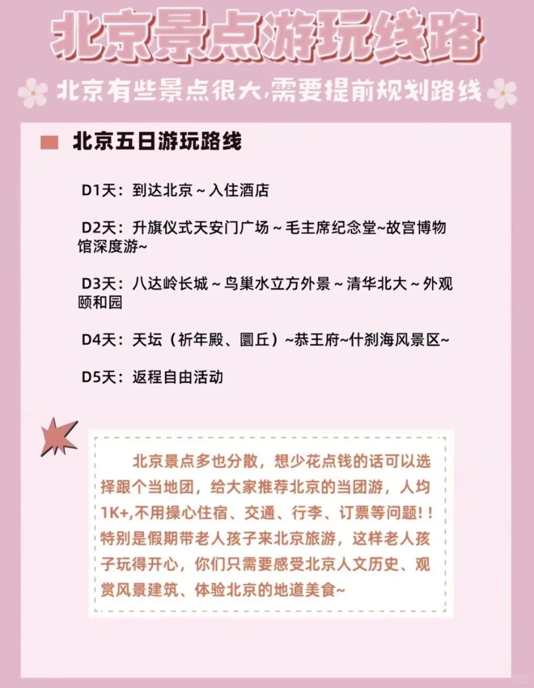 去北京旅游，景点预约和路线规划是关键！