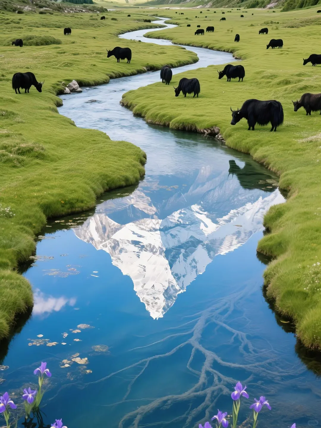 山顶的风景,山下的花海⛰️🌼