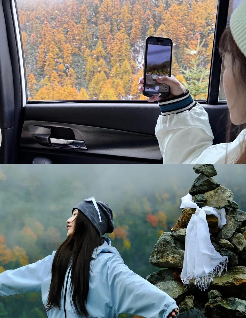 只有1%的人见过✨ 无底湖的秋天118即可到达