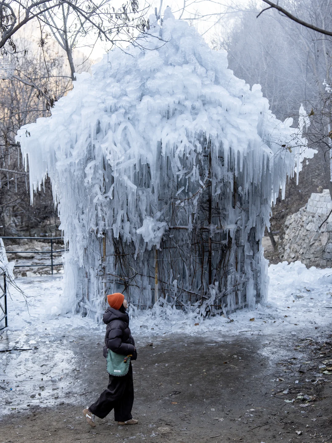 我宣布❗这是属于京津冀人的超大冰瀑❗附地址