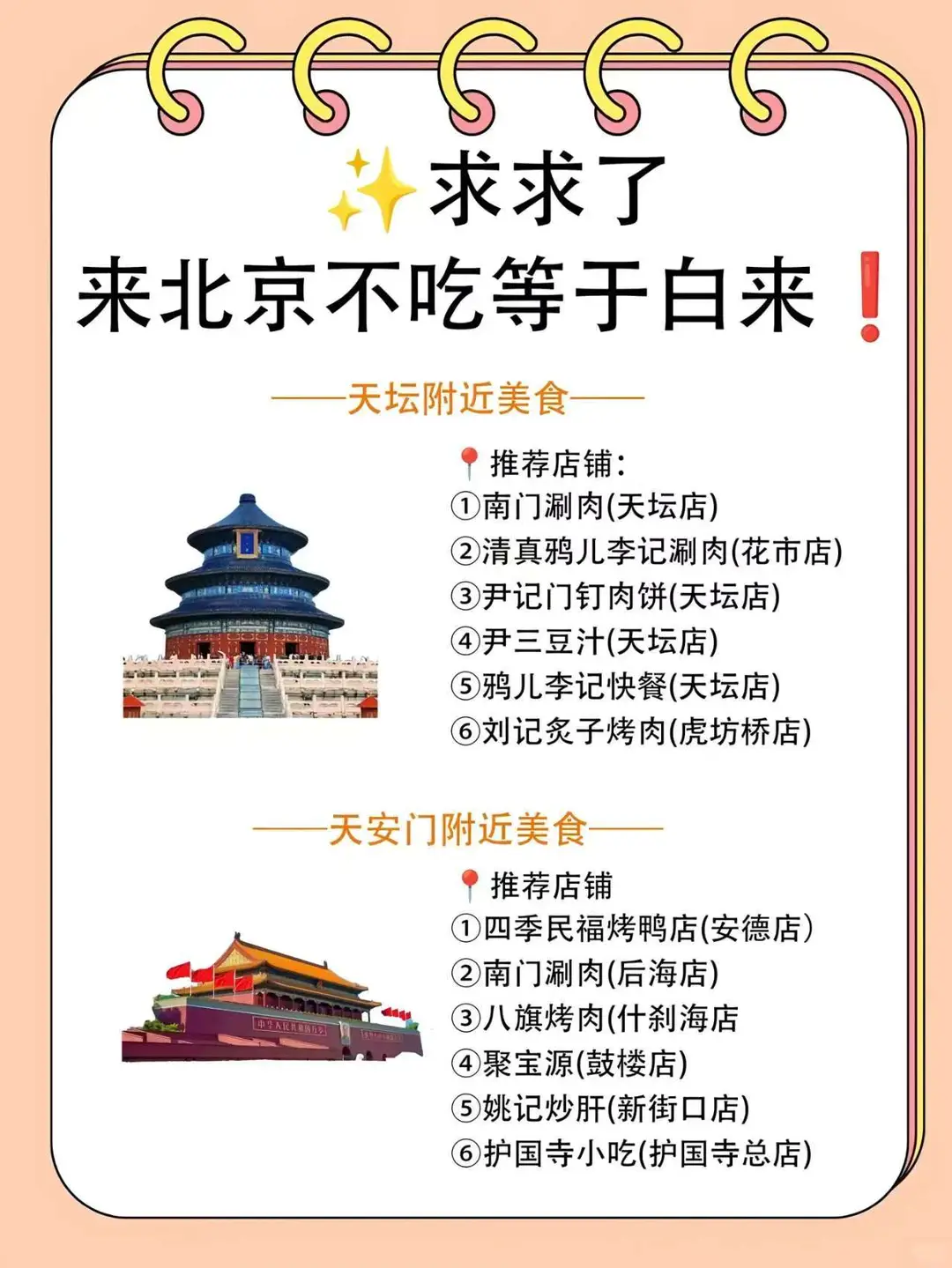 北京土著喊你收藏!按景点吃遍老北京美食√