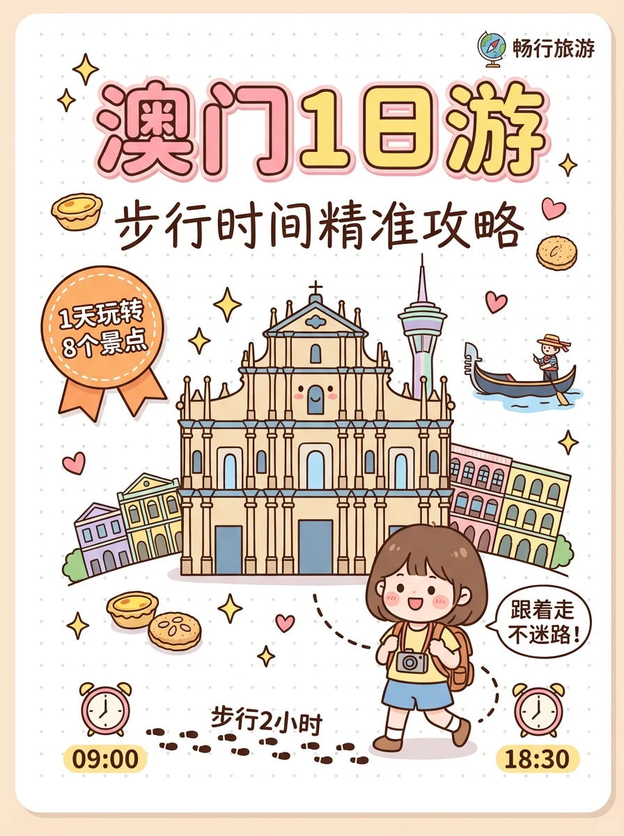 🚶‍♀️澳门一日暴走攻略｜跟着时间线走