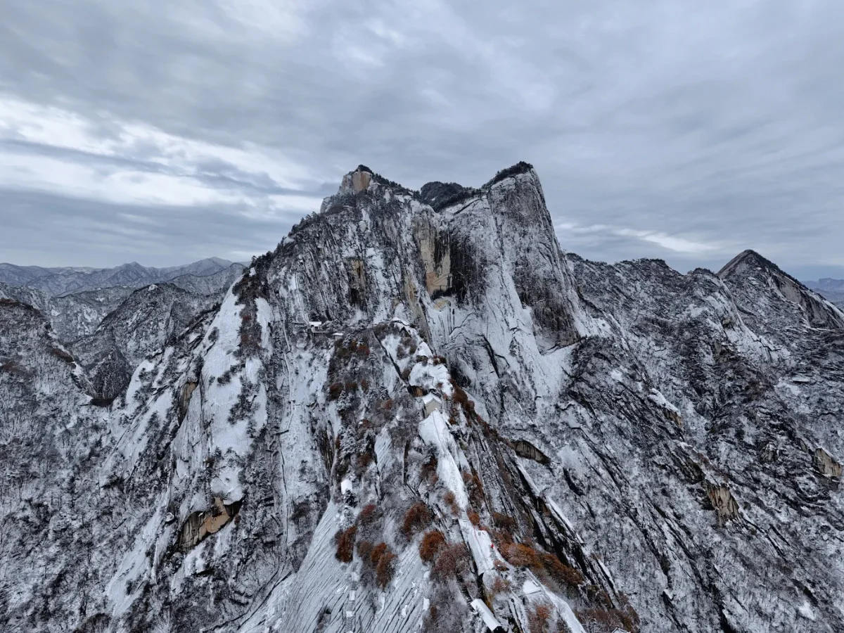 华山雪景限定回归❗️西峰索道重开!