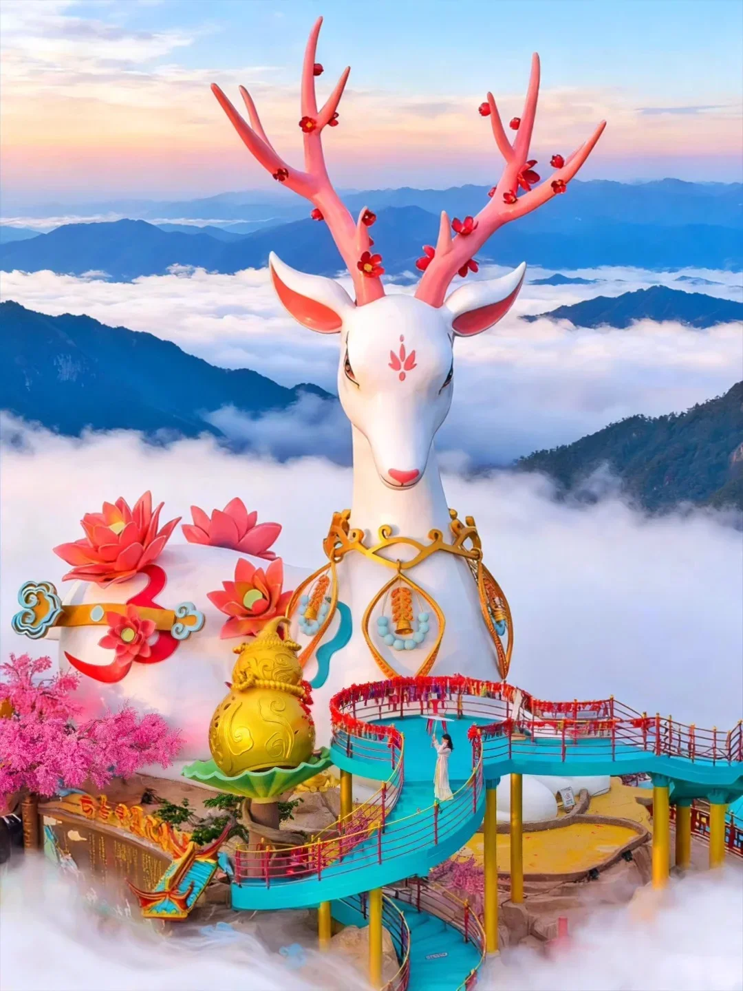 浙江景区太会玩了！高山修仙剧本加载完毕✨