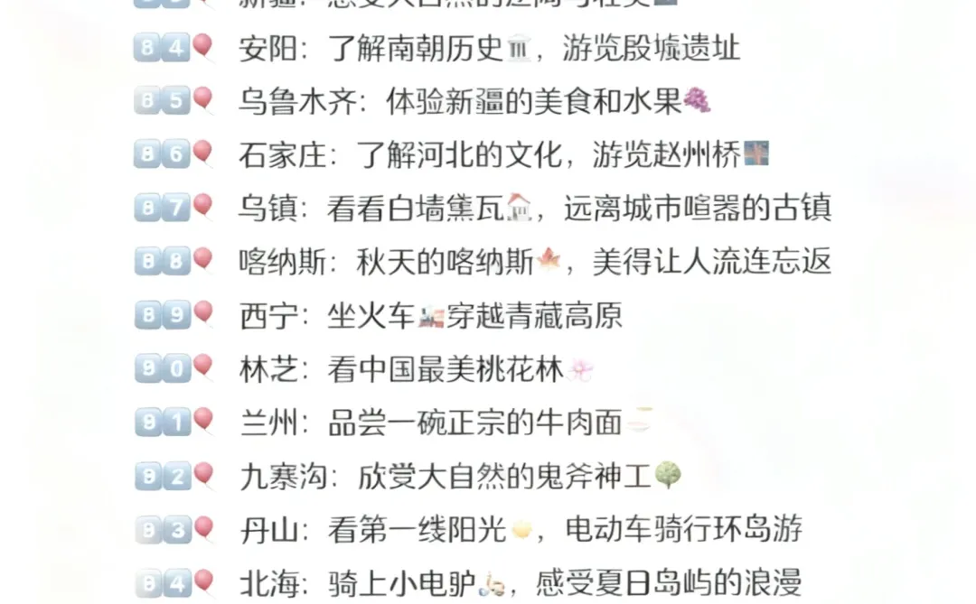 人生必打卡！这100个地方你去过几个？