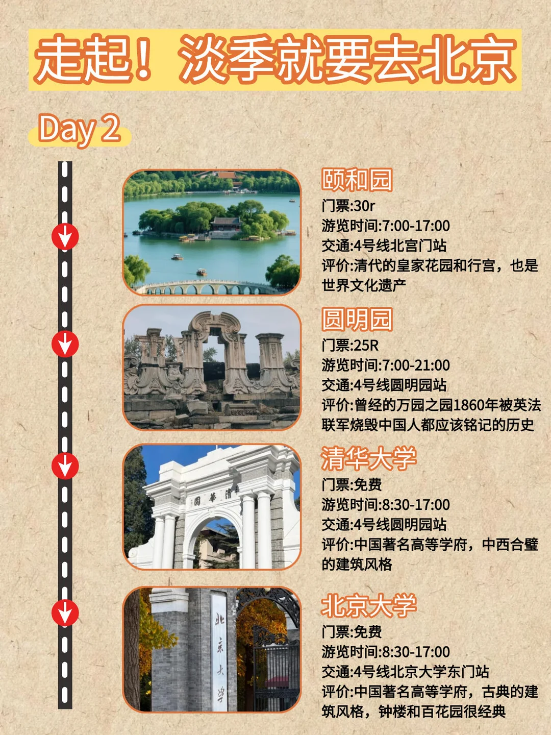 🌟北京4天3晚｜不绕路纯玩精华帖‼️