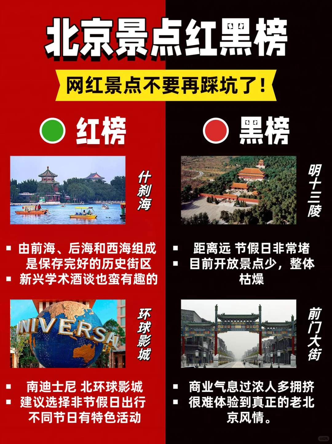 北京景点红黑榜 | 网红避雷指南🌟