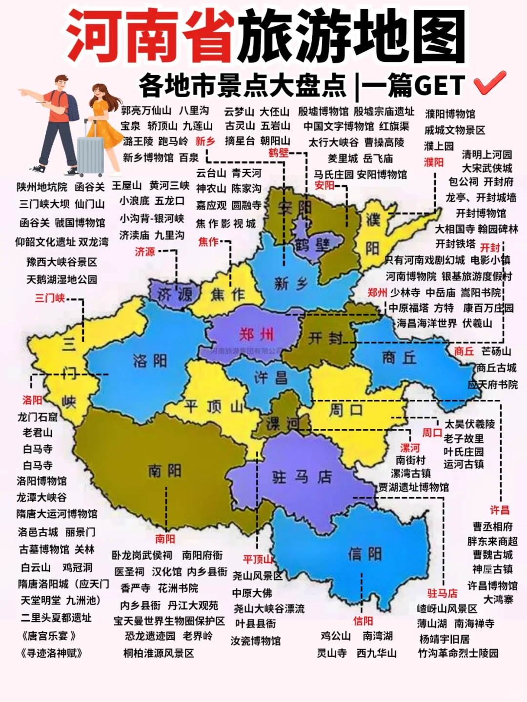 河南旅游景点大全‼️要不要来一次探秘中原