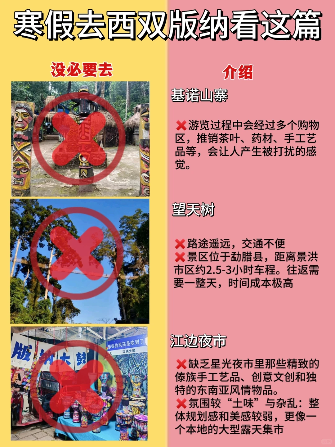 本地人悉心整理的西双版纳打卡景点‼️