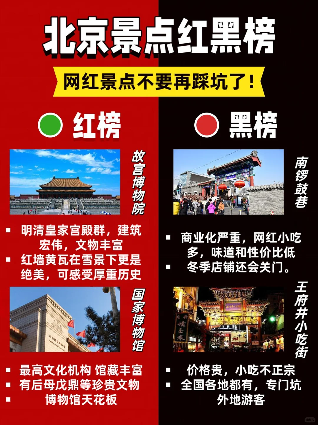 北京景点红黑榜 | 网红避雷指南🌟