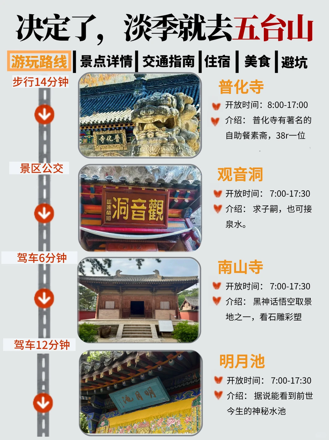 五台山2天1晚旅游攻略，实在攻略认真看完！