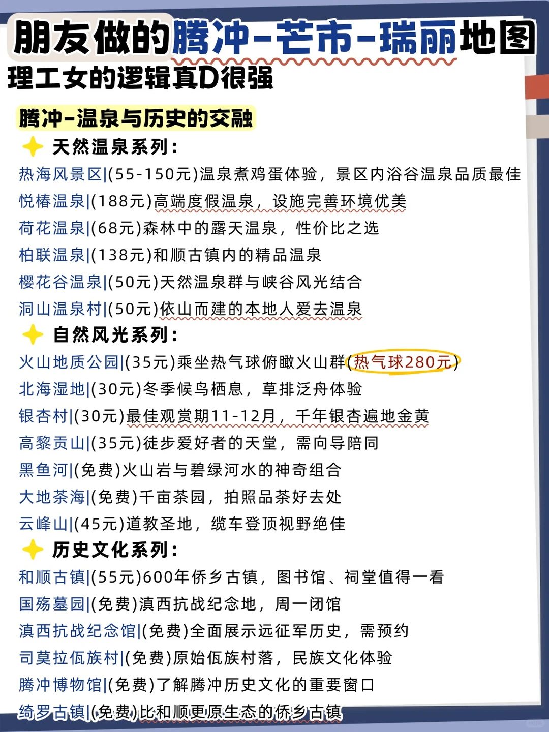 腾冲｜芒市｜瑞丽6天5晚✅看这一篇就够了