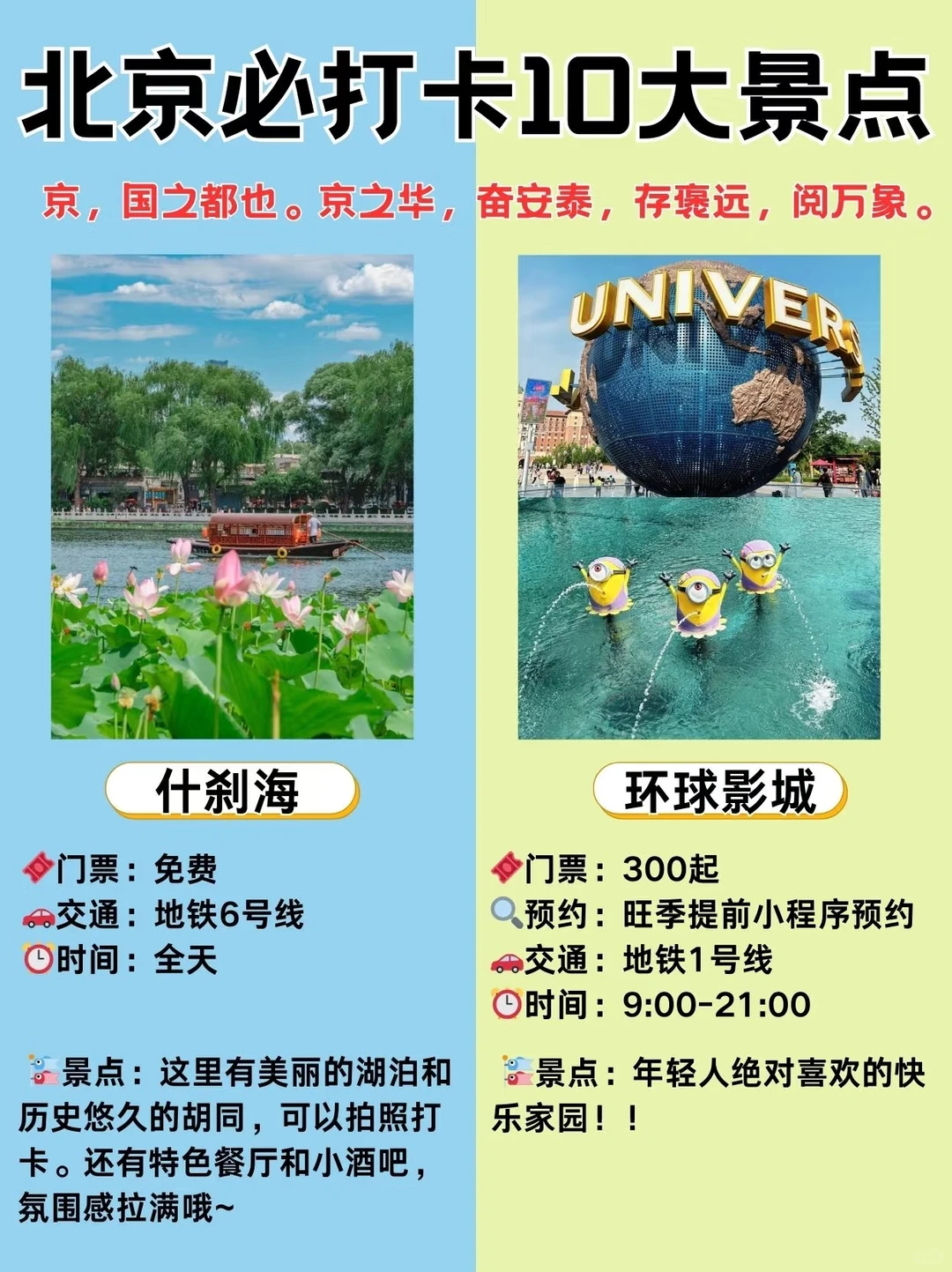 北京必打卡10大景点 一篇玩透✨