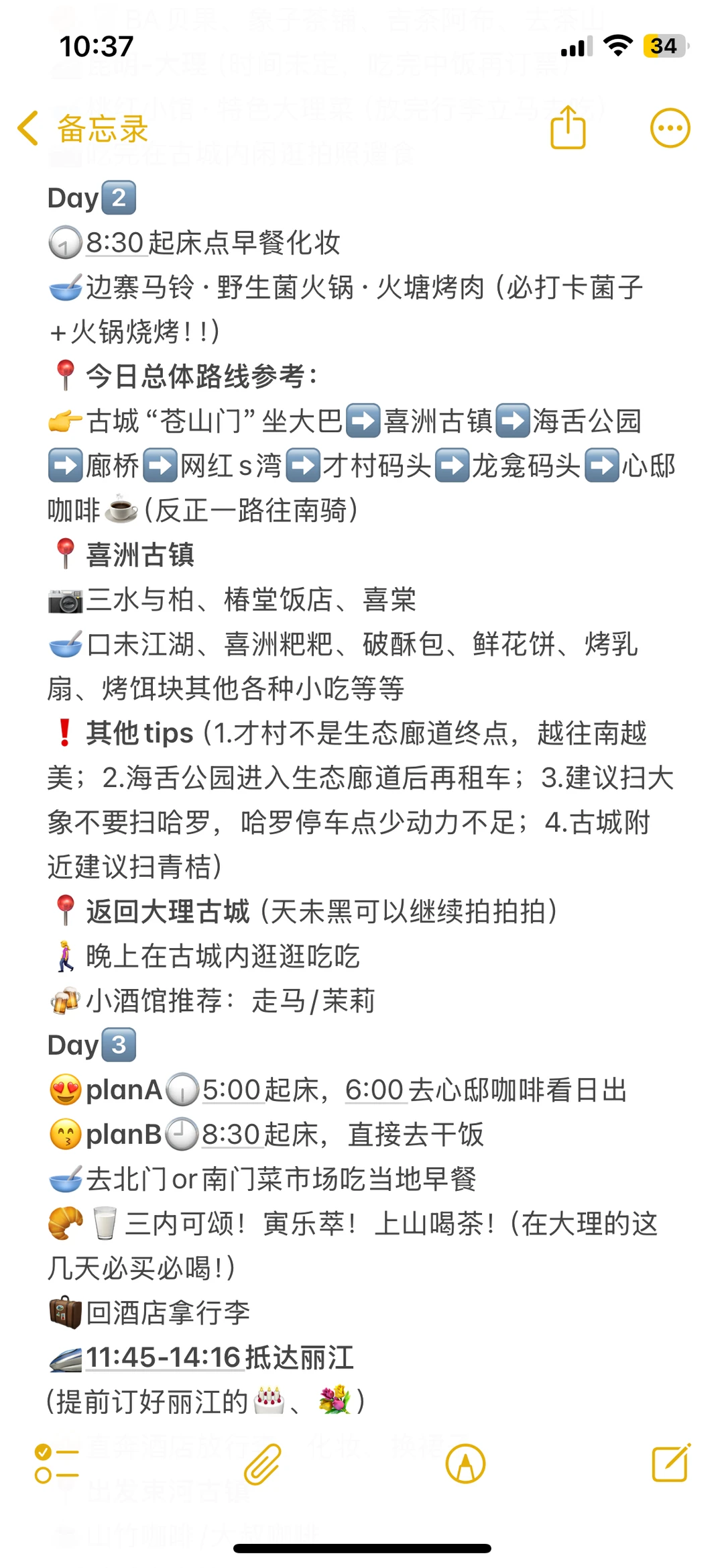 大理丽江都吃了什么🥣附详细旅游攻略+路线