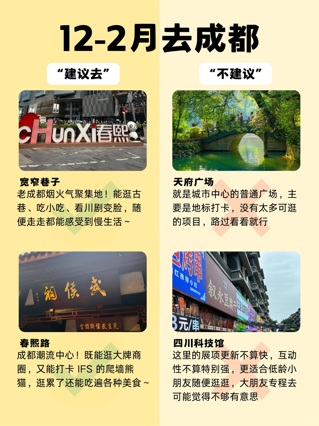 寒假 1-2 月成都｜姐妹必存的超全景点攻略