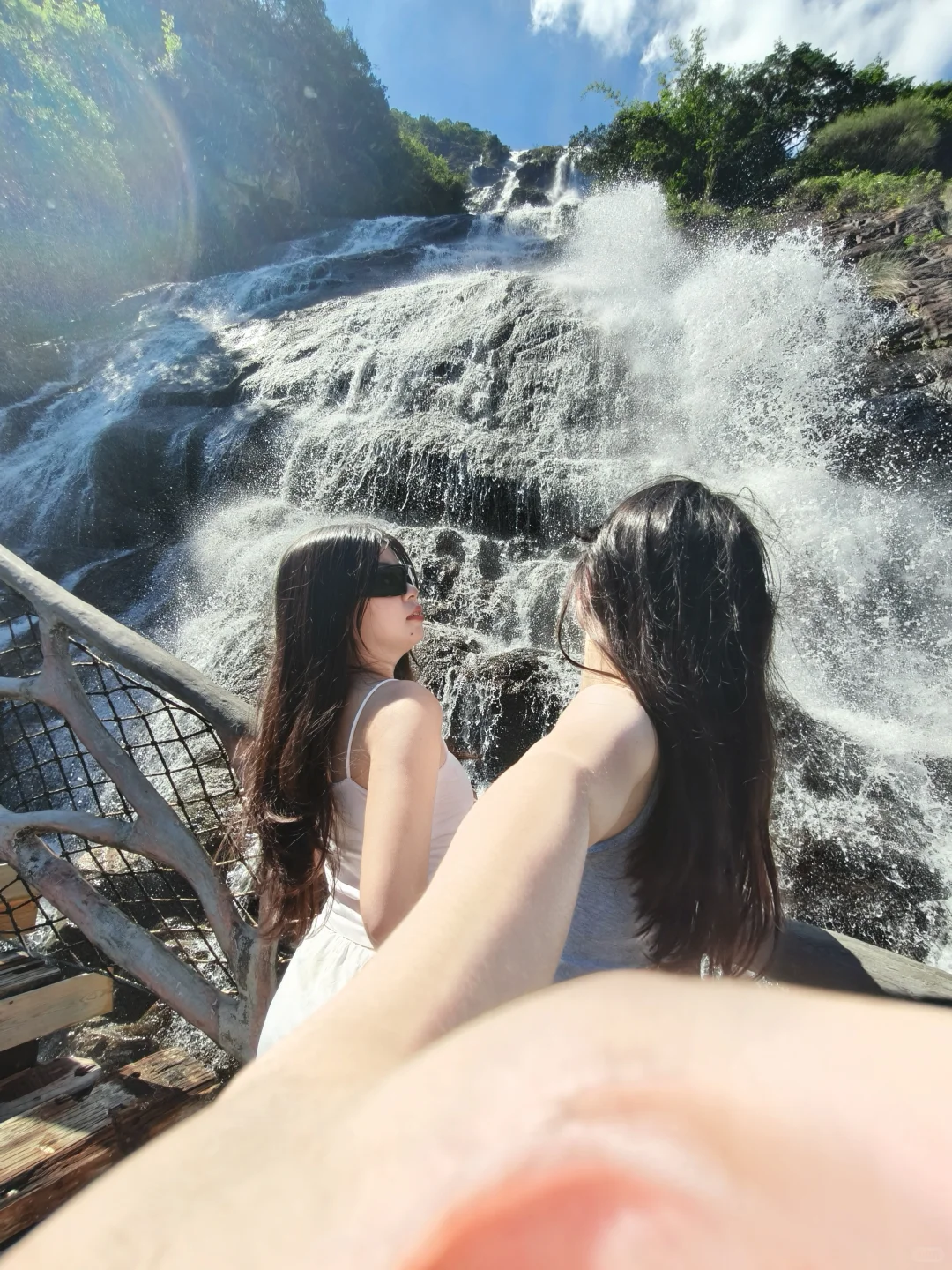 广州白水寨🌊在山上大口吸氧！！