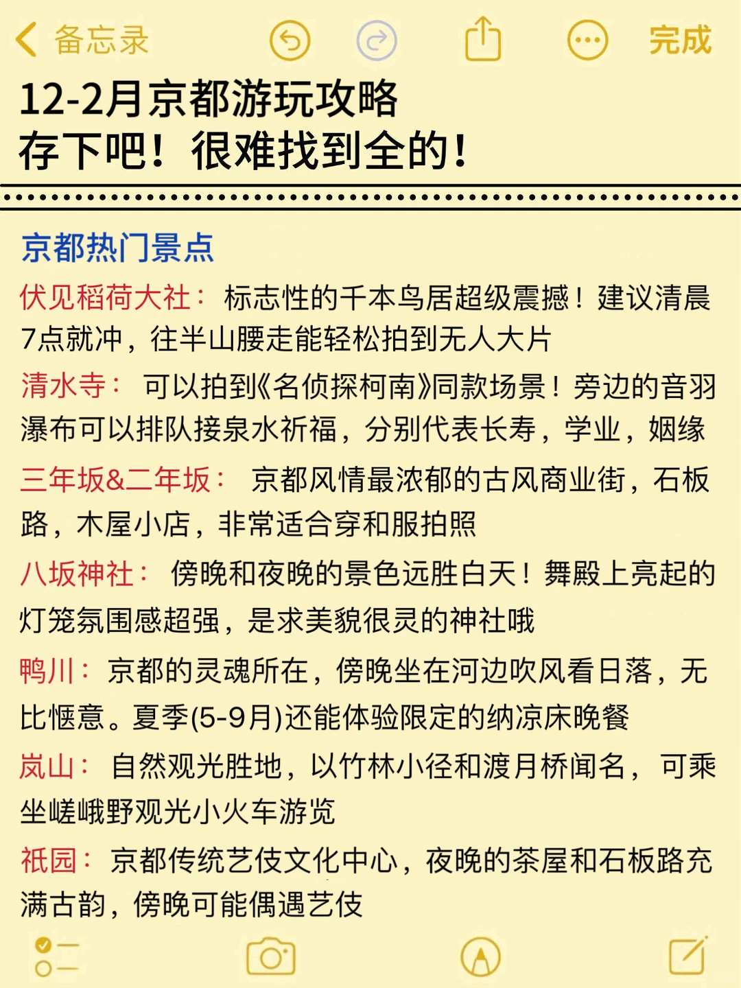 12-2月来京都玩的姐妹👭别怪我没告诉你