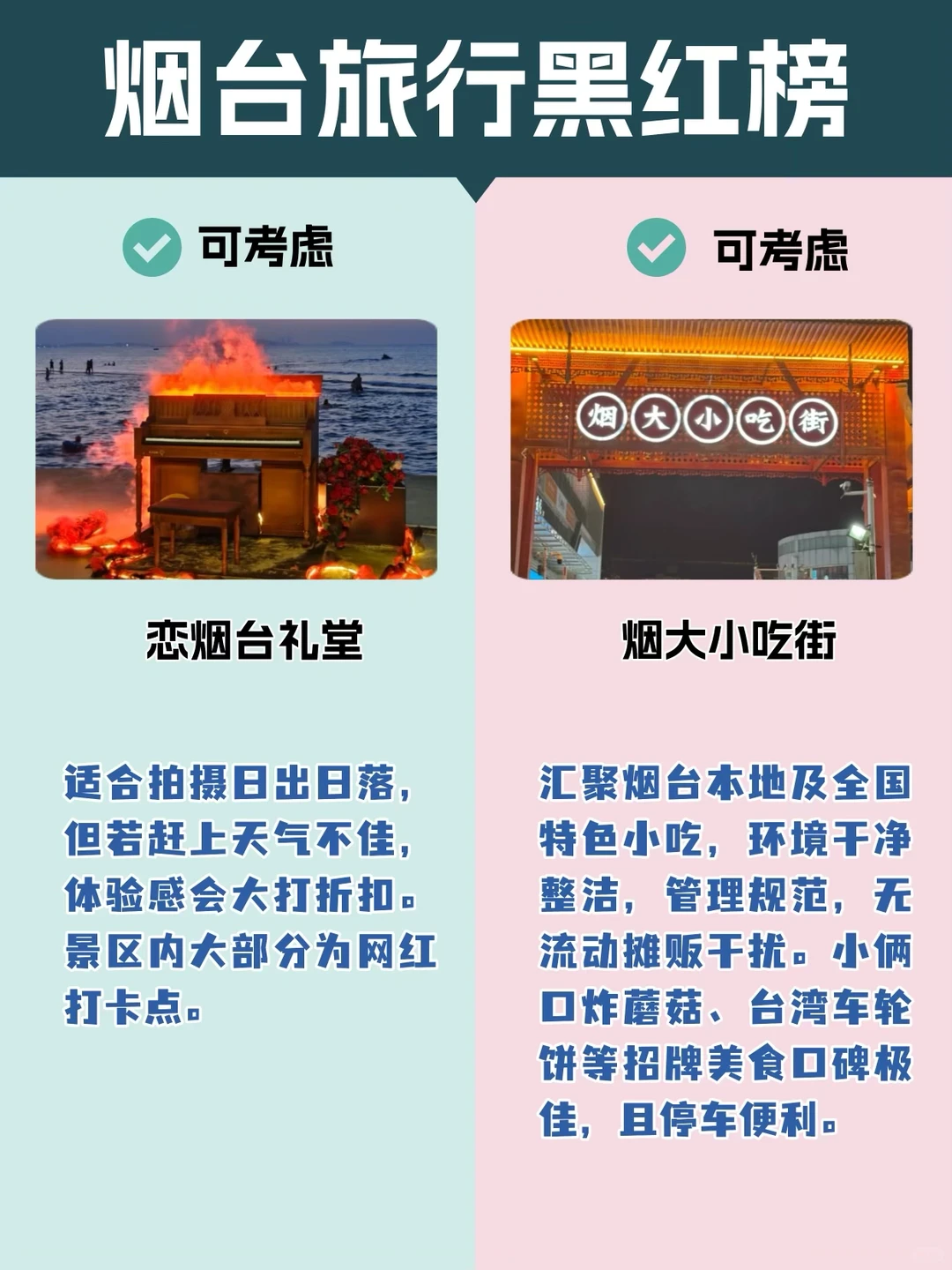 冬季烟台超全攻略｜景点红黑榜！！