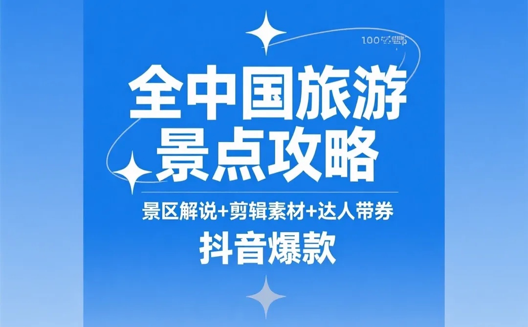 中国旅游攻略｜景点解说剪辑素材