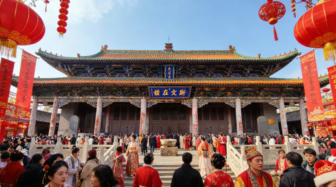 山西太谷城 春节景点效果图!