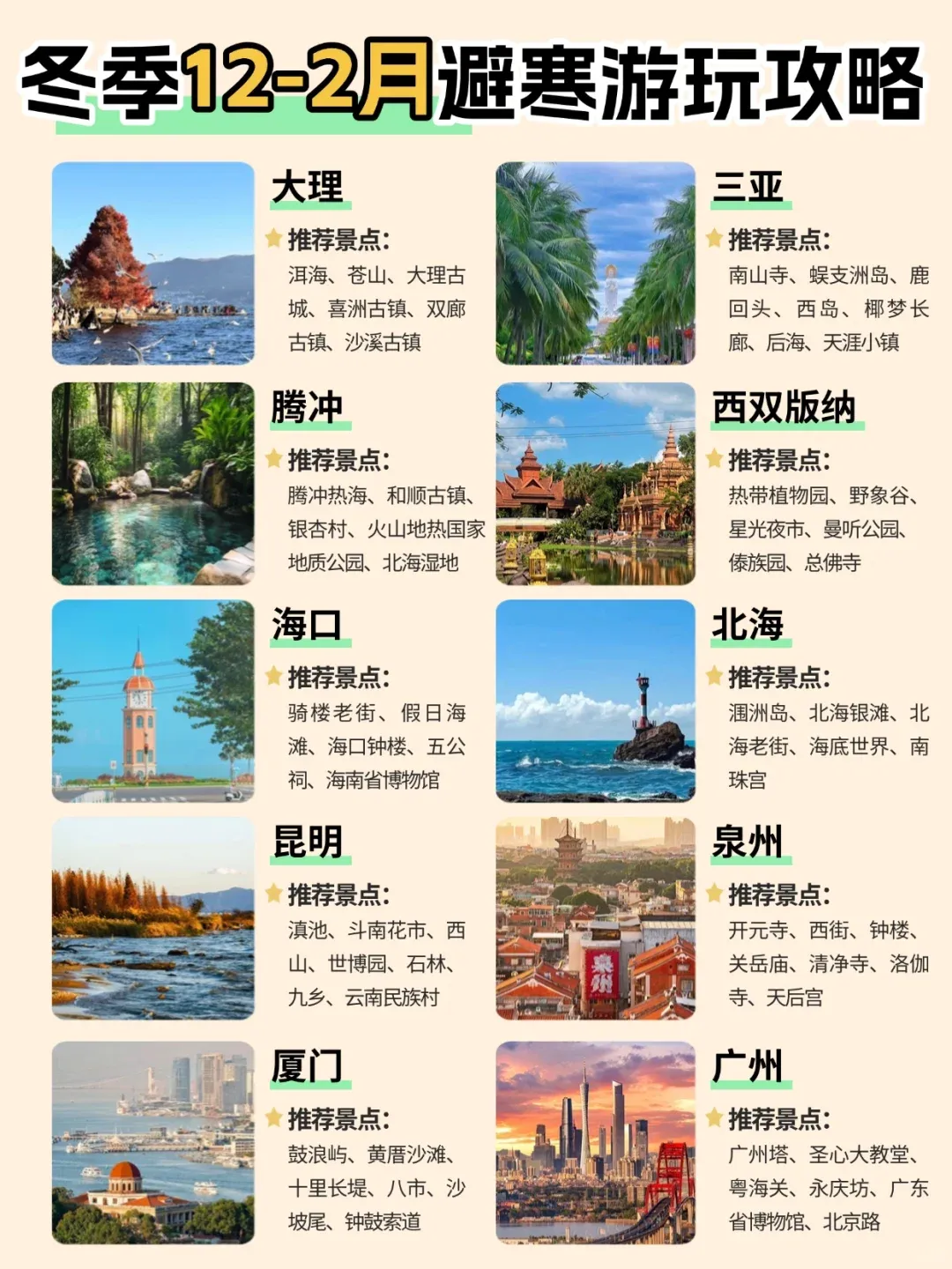 冬季反向旅游|这些城市避寒游简直绝了