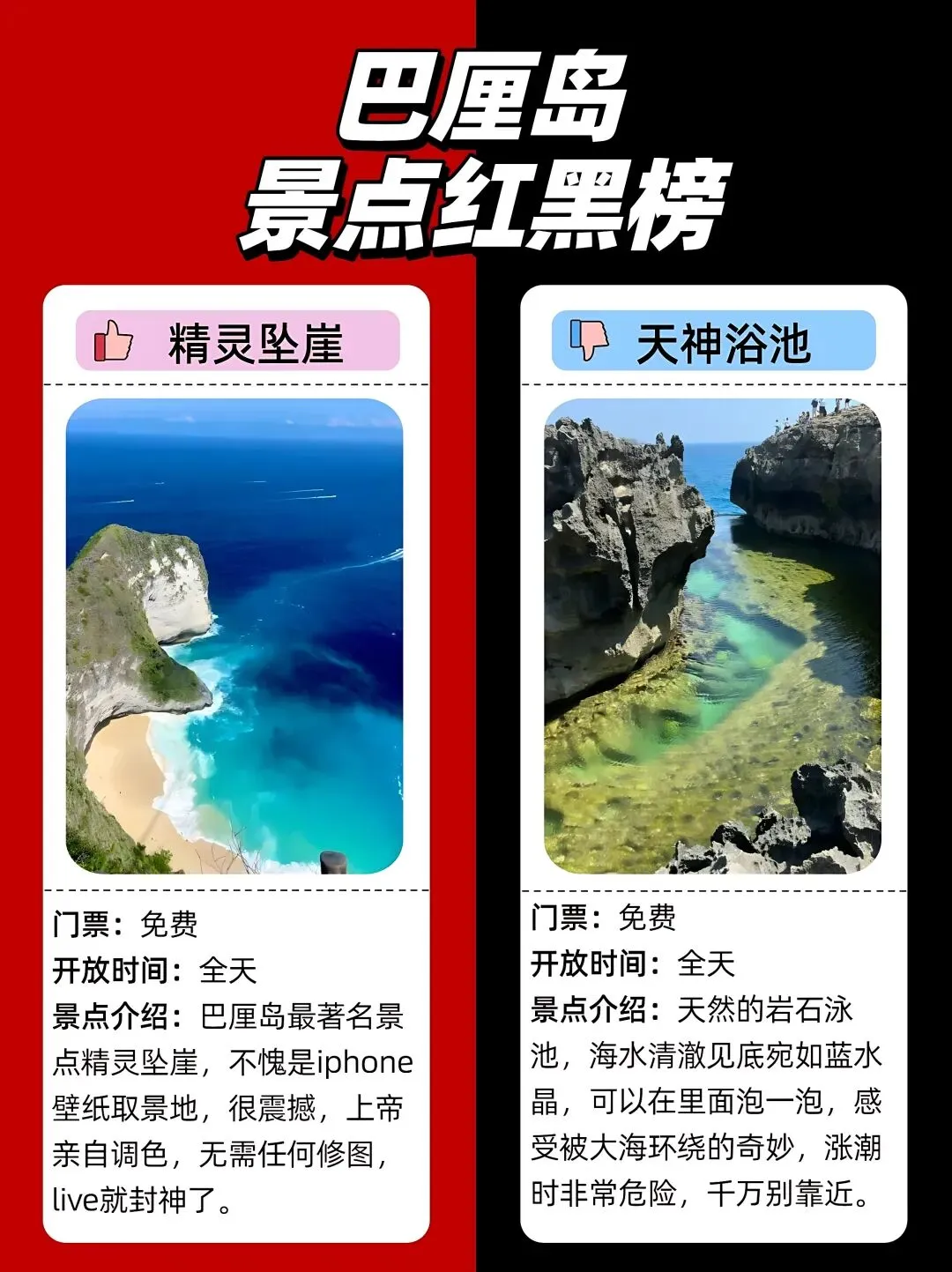 巴厘岛景点红黑榜 你去过哪个