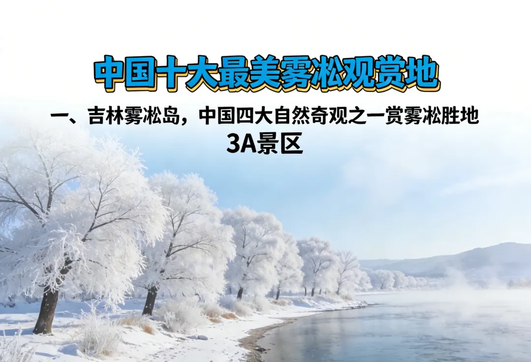 中国十大最美雾凇观赏地——春节旅游景点