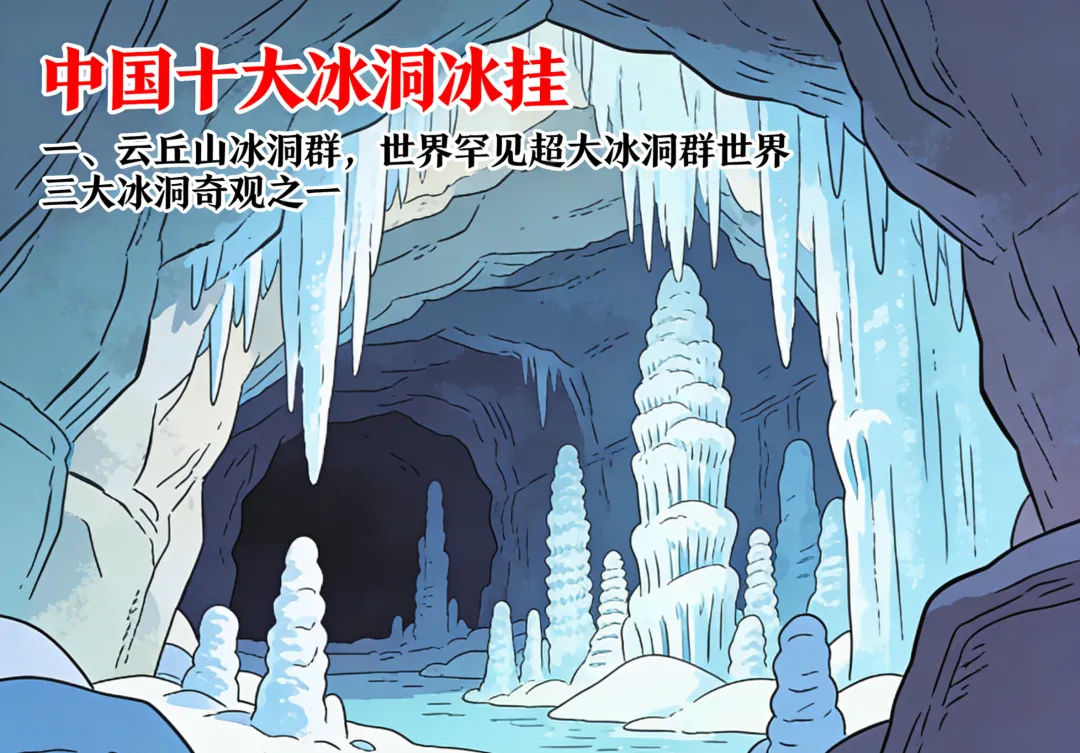 中国十大冰洞冰挂——春节旅游景点